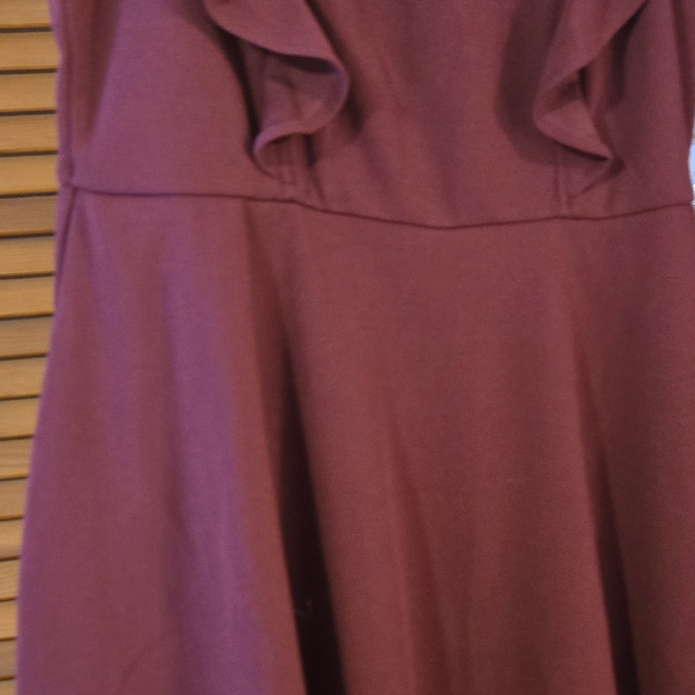 Elegant Burgundy Dress